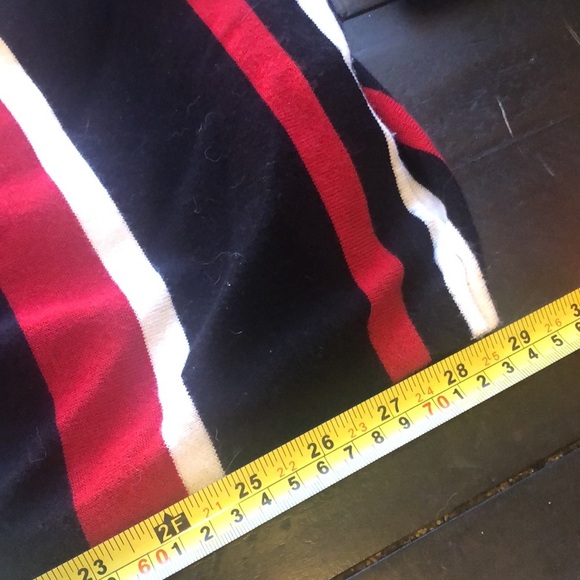 #5 NWOT Turtle Neck Poncho Cape with Stripes and Button Detail - Picture 12 of 15